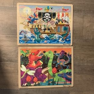 Melissa and Doug Wooden Jiddah puzzles